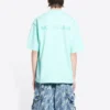 T-shirt met logo, medium pasvorm “Mint Tint” 612966TLVB93062