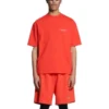 T-shirt met logo, normale pasvorm “Bright Red” 612965TMVF43168