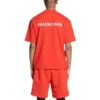 T-shirt met logo, normale pasvorm “Bright Red” 612965TMVF43168