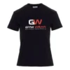 T-shirt met logo-opdruk en ronde hals, zwart 612964TIVD51000