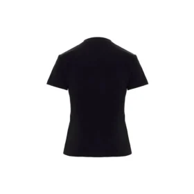 T-shirt met logo-opdruk en ronde hals, zwart 612964TIVD51000