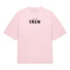 T-shirt met logo-opdruk, korte mouwen, roze/rood 620941TIVG91900