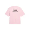 T-shirt met logo-opdruk, korte mouwen, roze/rood 620941TIVG91900