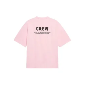 T-shirt met logo-opdruk, korte mouwen, roze/rood 620941TIVG91900