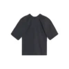 T-shirt met logo-opdruk, korte mouwen, unisex, zwart 583098TFV598465