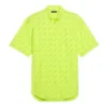 T-shirt met logo over het hele shirt “Neongeel” 534332TILX67110