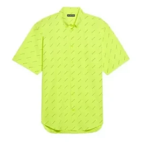 T-shirt met logo over het hele shirt “Neongeel” 534332TILX67110