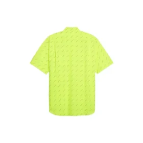 T-shirt met logo over het hele shirt “Neongeel” 534332TILX67110