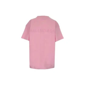T-shirt met losse pasvorm, korte mouwen en alfabetlogo “Pink” 612965TIVG55700