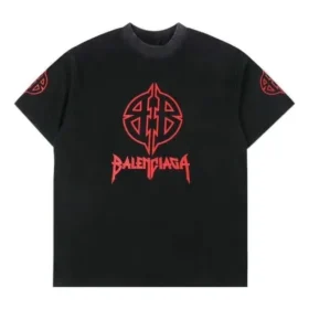 T-shirt met metalen BB-sjabloon “Black Red” 764235TPVI21568