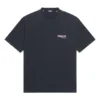 T-shirt met Political Campaign, Large-pasvorm “Washed Black” 641675TKVJ19034