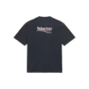 T-shirt met Political Campaign, Large-pasvorm “Washed Black” 641675TKVJ19034