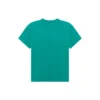 T-shirt met portretprint, logo, retro, losvallend, korte mouwen, groen 612965TIV473640