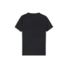 T-shirt met regenboogkleurig logo, ronde hals en korte mouwen, zwart 570814TEV531000