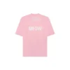 T-shirt met ronde hals en korte mouwen, roze, met print 641532TJVG85630