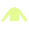 T-shirt met ronde hals en lange mouwen “Fluo Yellow” 704103TMVB77204