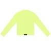 T-shirt met ronde hals en lange mouwen “Fluo Yellow” 704103TMVB77204