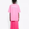 T-shirt met ronde hals en logo van Political Campaign, roze/rood 641655TJVF75713