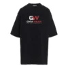 T-shirt met ronde hals en print, zwart 620941TIVD51000