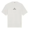 T-shirt met ronde hals en sponsorlogo, wit 612965TJVD99054