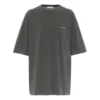 T-shirt met ronde hals, klein logo, korte mouwen, grijs 556104TYK281055