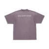 T-shirt met rugprint, medium pasvorm “Purple Grey” 764235TPVK15500