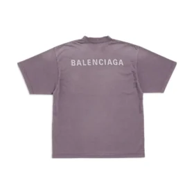 T-shirt met rugprint, medium pasvorm “Purple Grey” 764235TPVK15500