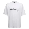 T-shirt met scriptlogo “White/Black” 612966TMVB49040