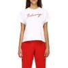 T-shirt met Signature Alphabet-logo, korte mouwen, wit 583217TFV639783
