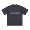 T-shirt met sjabloonprint “Zwart” 764235TQVA31750