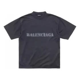 T-shirt met sjabloonprint “Zwart” 764235TQVA31750