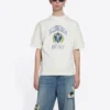 T-shirt met Varsity-logo, medium pasvorm “White” 612966TLV891375