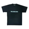 T-shirt met vervaagd logo “Black Blue” 661705TKVD51070