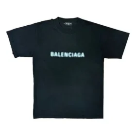 T-shirt met vervaagd logo “Black Blue” 661705TKVD51070