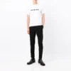 T-shirt met vervaagd logo “White Black” 661705TKVD59040