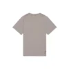 T-shirt met wazig logo, gaten, retro, klassiek, korte mouwen, unisex, grijs 661705TKVD58174
