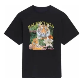 T-shirt met ‘Year of the Tiger’-logo “Zwart” 681314TLVH21000