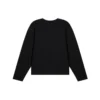 Taal: Gebreide trui met ronde hals “Black Multicolor” 646491T15952771