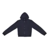 Tab Worn-Out Hoodie met rits “Zwart” 697949TMVC21151