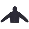 Tab Worn-Out Hoodie met rits “Zwart” 697949TMVC21151