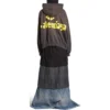 Tape Type Hoodie met gescheurde zakken en tape-details, ruime pasvorm “Dark Grey” 744441TQVA98519