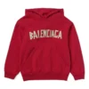 Tape Type Hoodie van katoen met band “Red” 682019TOVB36400