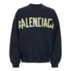 Tape Type Sweatshirt met ronde hals “Blue” 744701TOVB14140