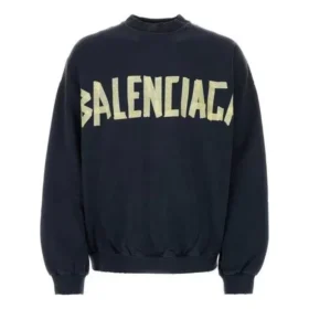 Tape Type Sweatshirt met ronde hals “Blue” 744701TOVB14140