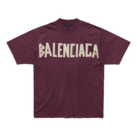 Tape Type T-shirt “Donkerrood” 739784TOVA94029