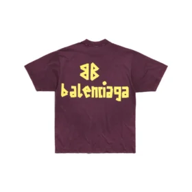 Tape Type T-shirt “Donkerrood” 739784TOVA94029