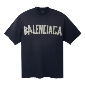 Tape Type T-shirt, medium pasvorm “Black Faded” 739784TOVA91055