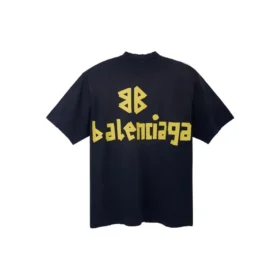 Tape Type T-shirt, medium pasvorm “Black Faded” 739784TOVA91055