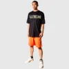Tape Type T-shirt, medium pasvorm “Black Faded” 739784TOVA91055