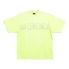 Tape Type T-shirt, medium pasvorm “Fluo Yellow” 739784TOVA97204